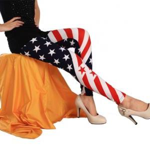 Fashion Usa Flag Stripe Star Tight 9 Minutes Of..