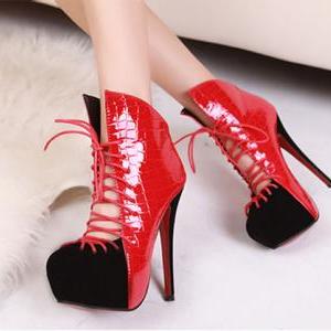 Fashion Sexy Tape Waterproof High Heel Shoes For..