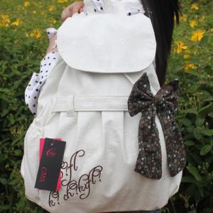 Sweet Bowknot Backpack Schoolbag Leisure Bag..