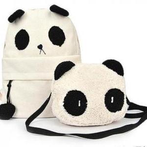 Free Shipping Lovely Panda Bag Students' Backpack (SSNB0046) on Luulla