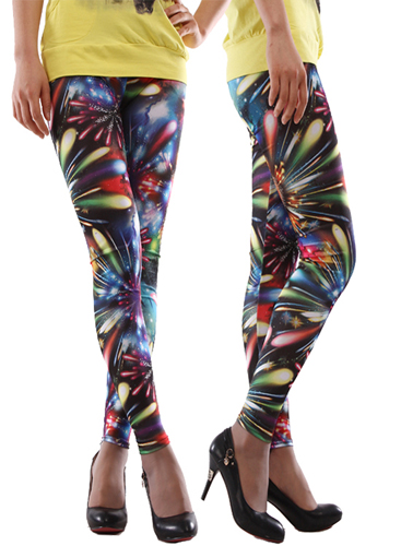 Fashion Galaxy Gradient Tight 9 Minutes Of Leggings For Woman/girls