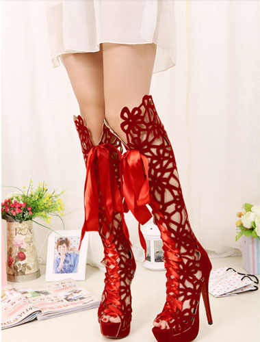 waterproof high heel boots