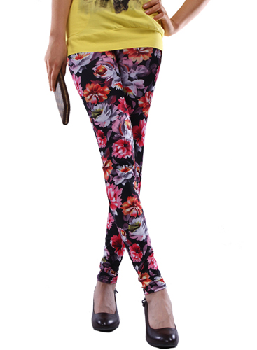 Shipping Fashion Personality Flower Tight 9 Minutes Of Leggings For Womangirls On Luulla