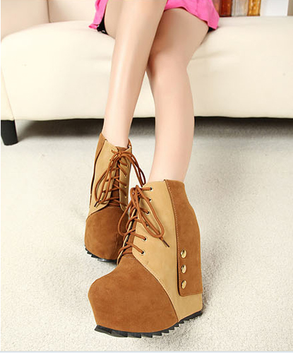 high heel waterproof boots