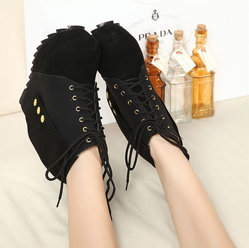 high heel waterproof boots